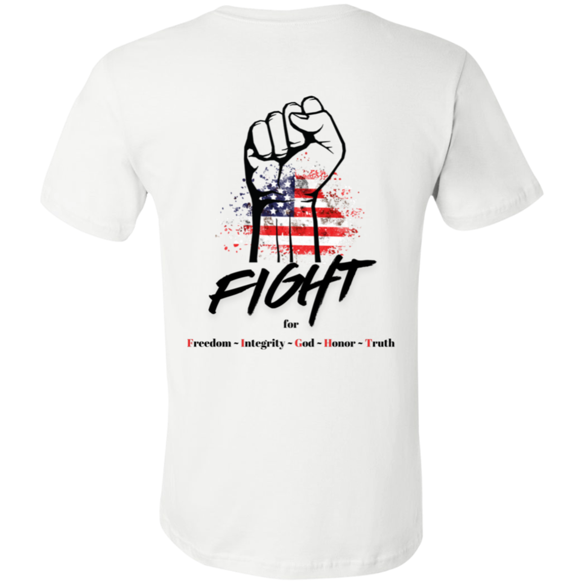 USA Fight T-Shirt  White