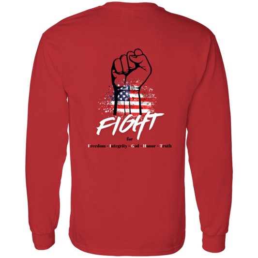 USA Fight Long Sleeve Tee Red