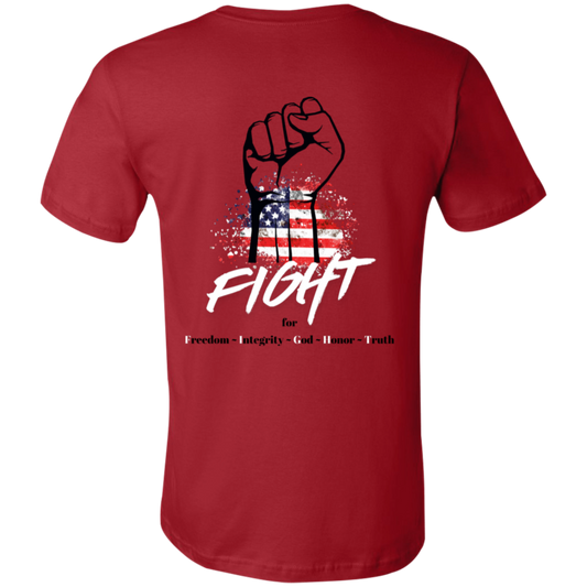 USA Fight  T-Shirt Red