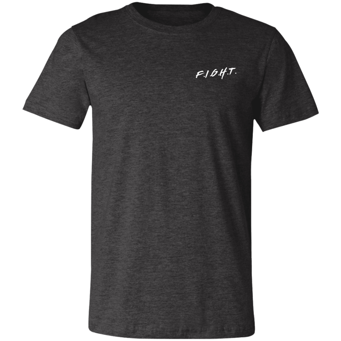 USA Fight T-Shirt Dark Heather Grey