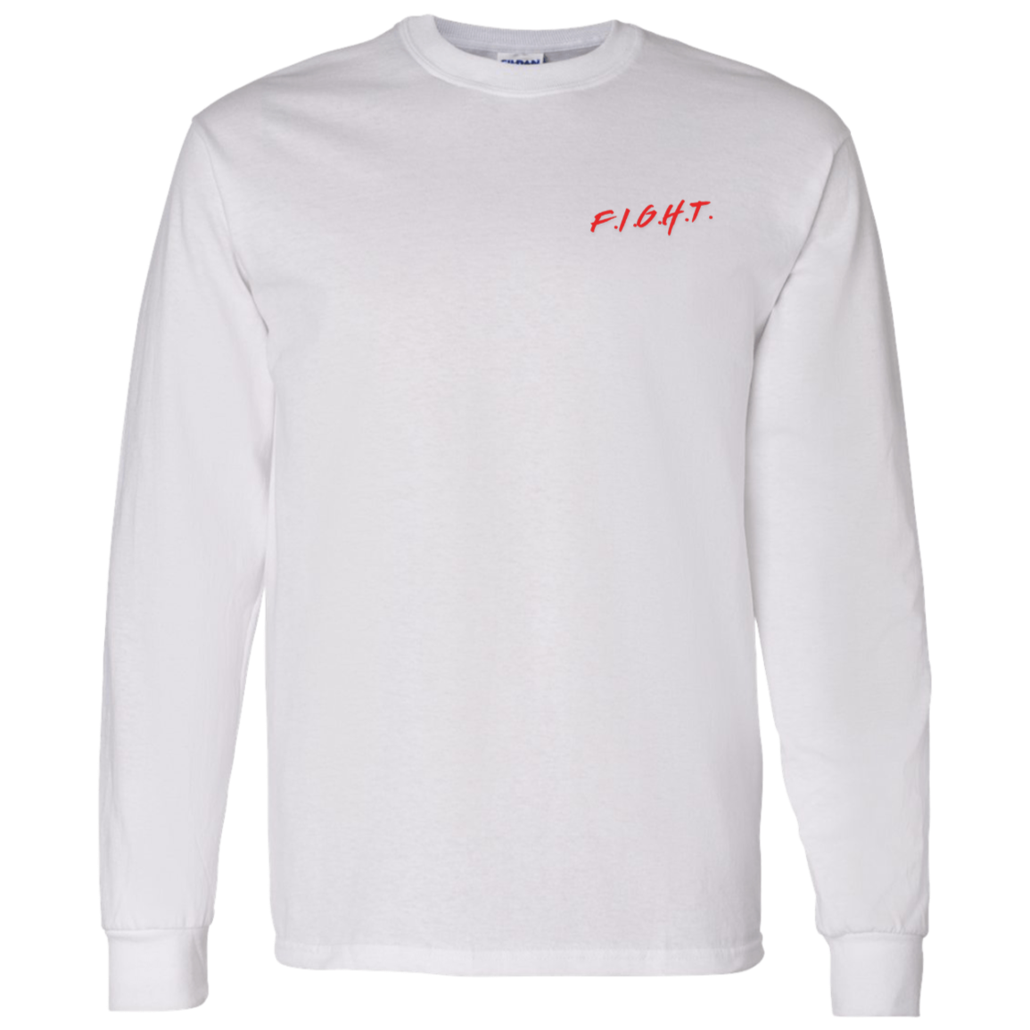 USA Fight Long Sleeve Tee White