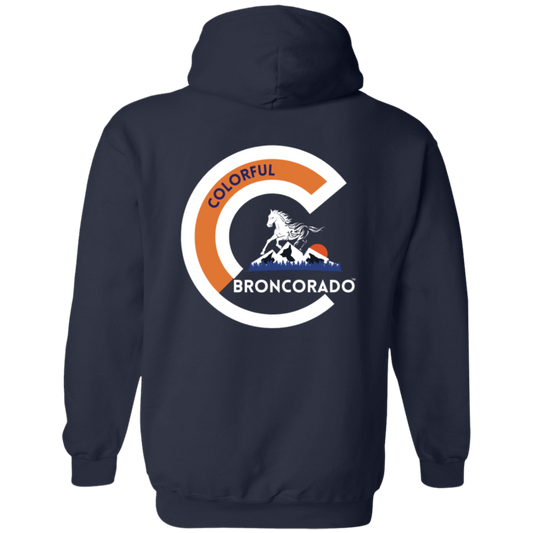 Colorful Broncorado Denver Broncos Zip Up Hoodie