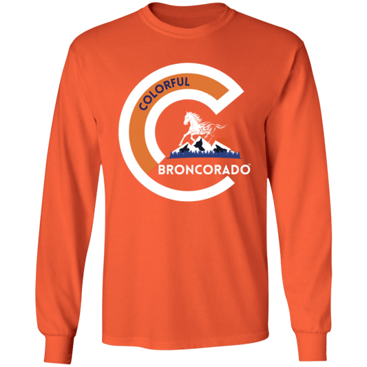 Unisex Colorful Broncorado™ Denver Bronco Fan Gear Long Sleeve T-Shirt S-3XL / 3 colors